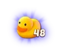 Duck icon with number 48